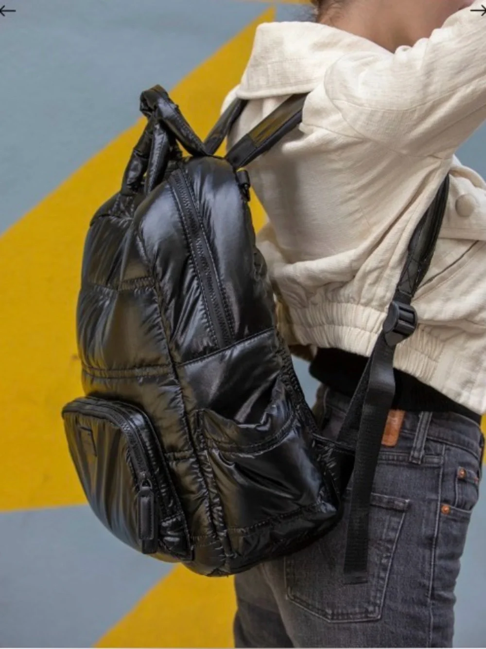 7AM VOYAGE DIAPER BAG BACKPACK BLACK POLAR